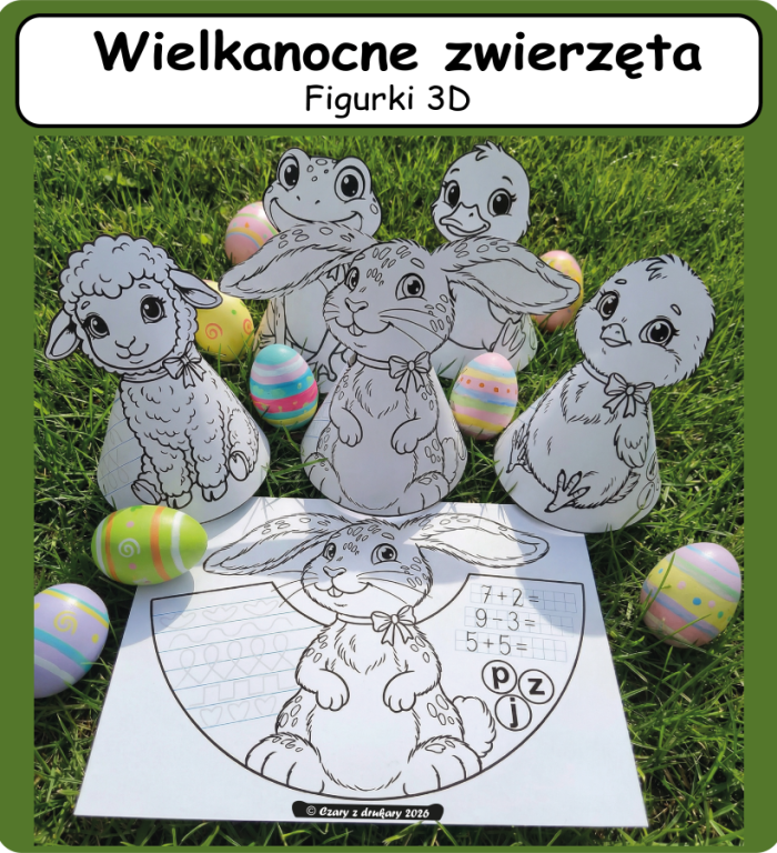 Wielkanocne zwierzęta - Figurki 3D
