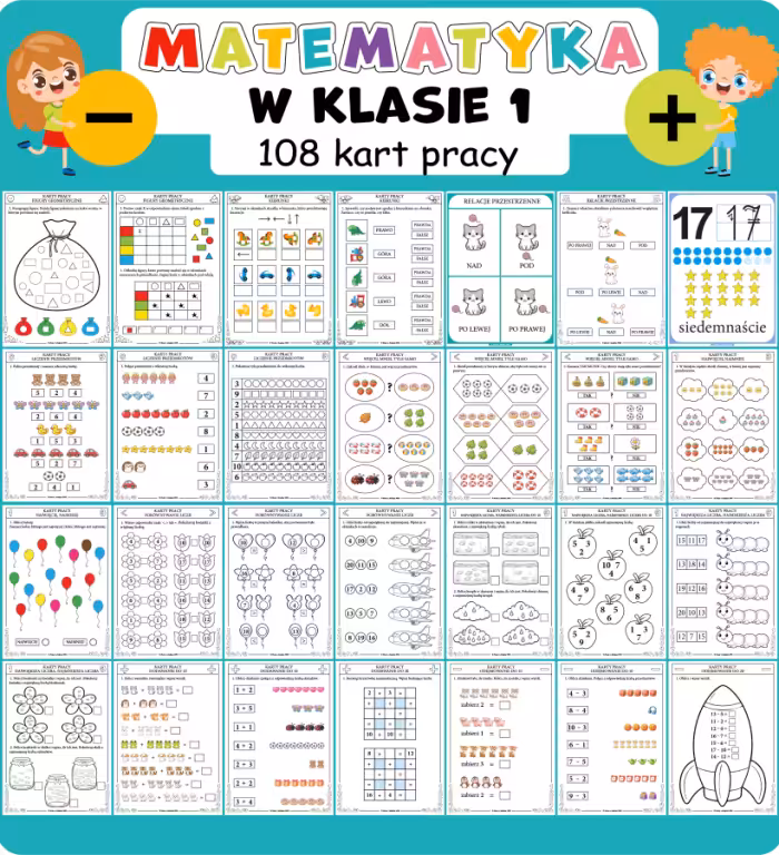 Matematyka w klasie 1 - Karty pracy